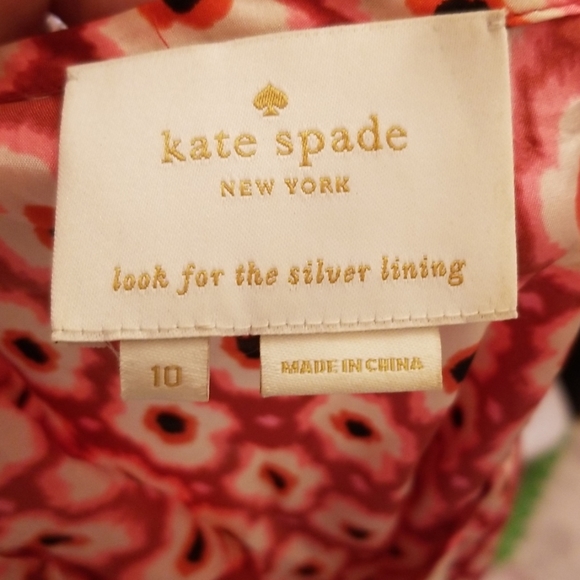 KATE SPADE 100% silk poppy print maxi dress - Picture 4 of 6